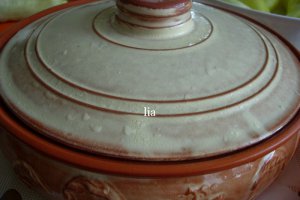 Ardei umpluti si aromati, in vas roman
