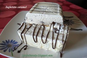 Inghetata caramel cu ciocolata(fara ou)