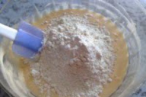 Prajitura cu foi de zahar ars si crema de ness