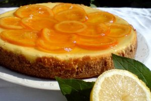 Cheesecake cu portocala confiata