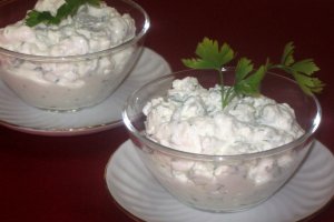 Crema de  branza cu castravete verde