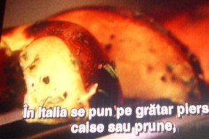 Bucătăria lui Jamie: piersică friptă cu şuncă de vită (sau cu prosciutto)