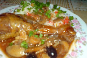 Pui cu sos de vin