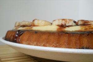 Tarta cu banane si budinca de vanilie