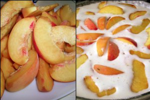 Clafoutis cu piersici