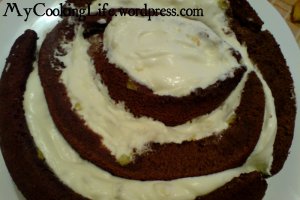 Tort Spirala cu Ananas, Cocos si Mascarpone