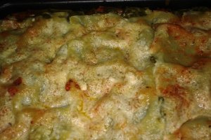 Lassagna cu 3 feluri de brinza si spanac