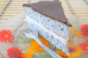 Tort cu mac si crema de branza pentru Dana