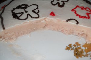 Tort de inghetata de pepene rosu