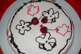 Tort de inghetata de pepene rosu