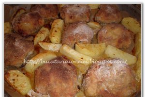 Pulpe de pui pane la cuptor