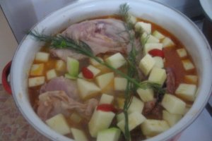 Papricas de pui cu dovlecel