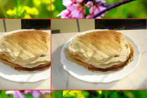 Clatite integrale simple, cu dulceata sau cu cascaval