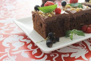 Negresa cu crema ganache
