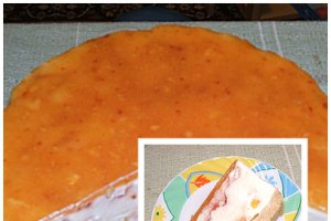 Tort diplomat cu piersici