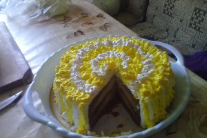 Tort cu crema de zahar ars