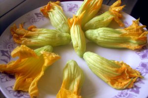 Flori de dovleac pane