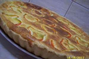 Tarta cu branza si sunca