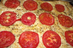 Focaccia cu roşii