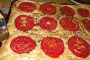 Focaccia cu roşii