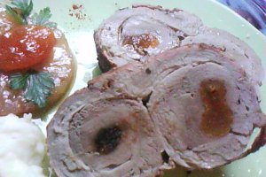 Muschi de porc exotic cu fructe confiate