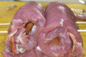 Muschi de porc exotic cu fructe confiate