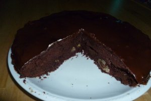 Tarta cu ciocolata si struguri