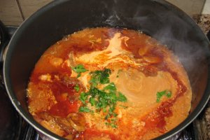 Snitele de vita Stroganoff