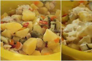 Salata de cartofi cu pui