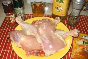 Pulpe de pui in marinada, facute pe grill