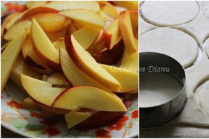 Mini-tarte din foietaj cu nectarine