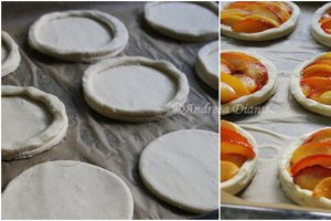 Mini-tarte din foietaj cu nectarine