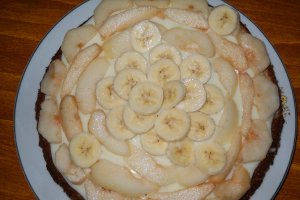 Tarta cu pere si banane