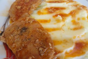 Cotlet de porc aromatizat in sos picant