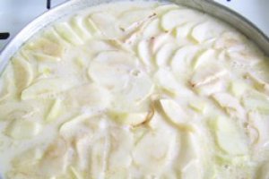 Tort cu mere si crema de zahar ars