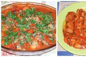 Rulouri de carne cu legume la cuptor