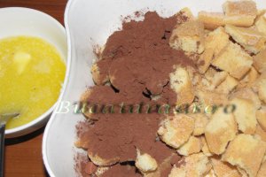 Tort de visine si crema cu ricotta si ciocolata