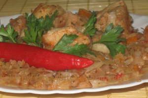 Varza cu carne de porc