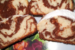 Chec zebra din albusuri