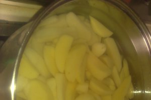 Somon cu cartofi si maioneza la cuptor