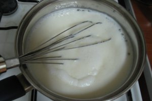 Gris cu lapte si sirop de zahar ars