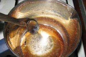 Gris cu lapte si sirop de zahar ars