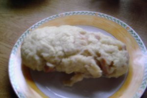 Tocanita de porc cu paine fiarta(Schweine-Geschnetzeltes mit Mehlknödel)