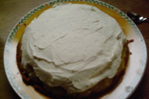 Tort cu mere si frisca(Apfel Torte mit Baiserhaube)
