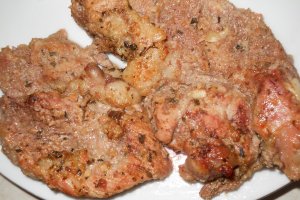 Snitele de porc cu piure