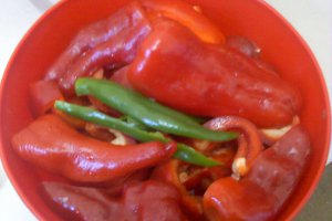 Pasta de ardei capia,gogosari si ardei iuti