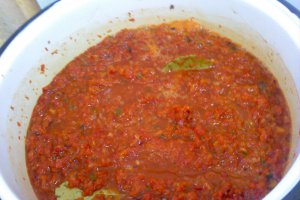 Pasta de ardei capia,gogosari si ardei iuti
