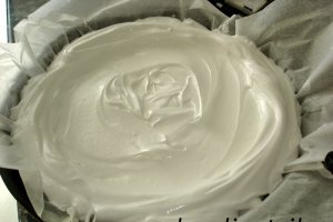 Pavlova cu budinca si fructe