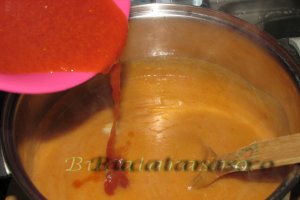 Supa crema de legume si rosii coapte