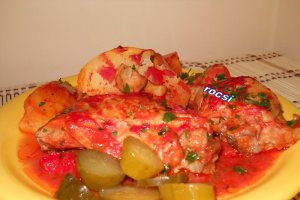 Pulpe cu cartofi si gogosar la cuptor